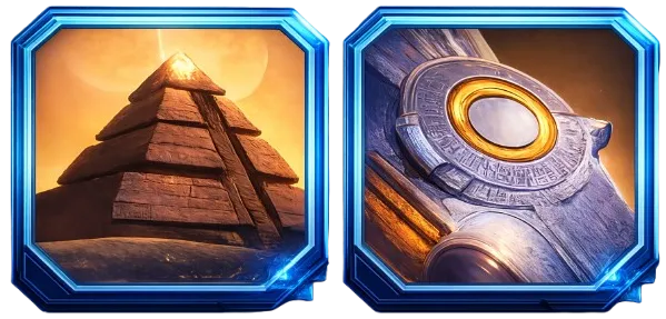 Sarcophagus and Pyramid